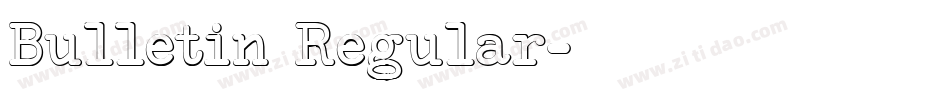 Bulletin Regular字体转换
